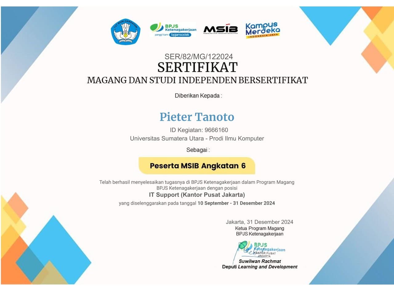 IT Support Internship (AI Developer)